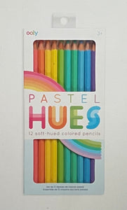 pastel hues colored pencils - set of 12