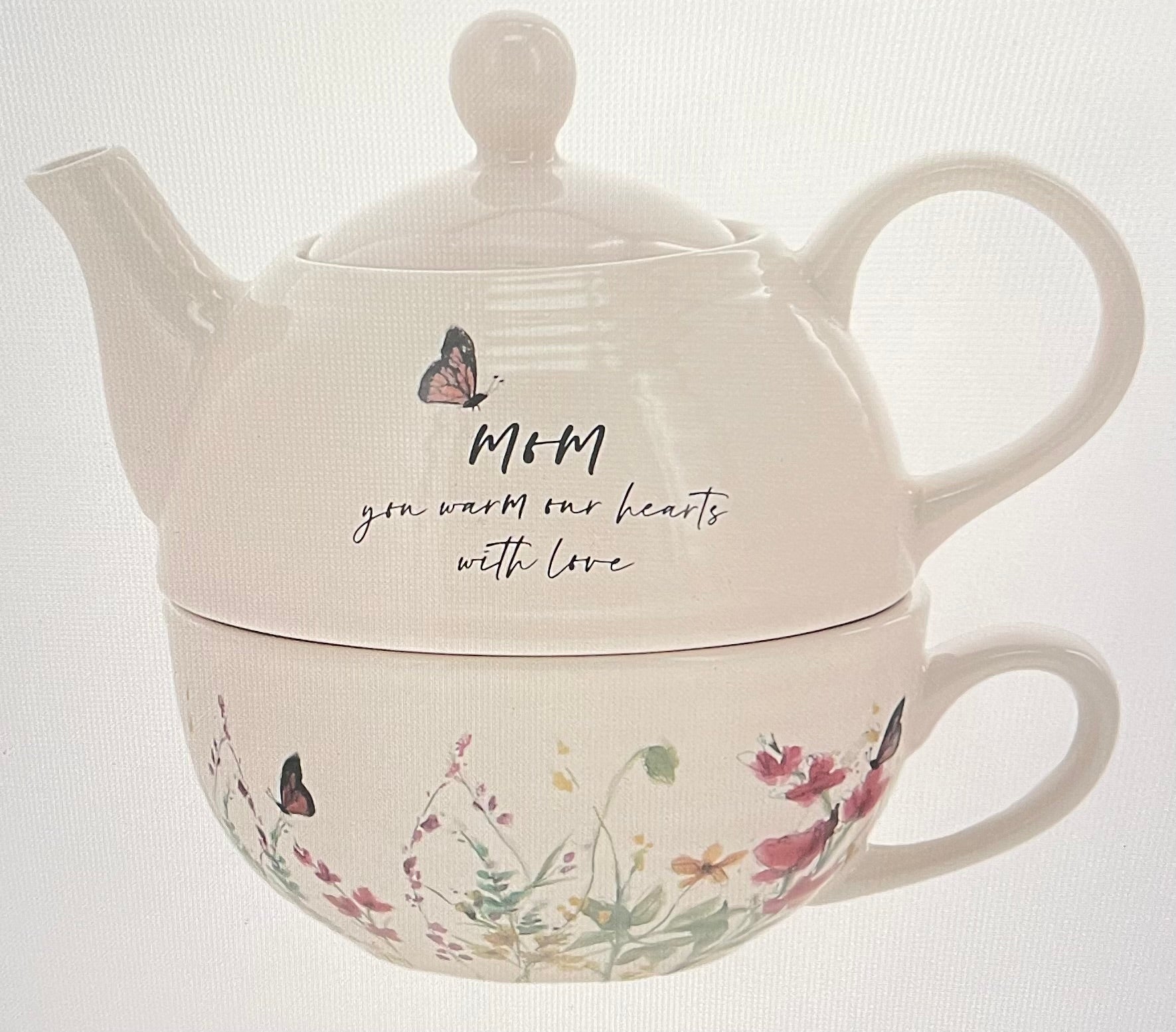 Mom - Tea for One (14.5 oz Teapot & 10 oz Cup) – Posey & Jett's