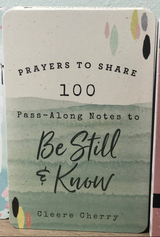 Prayers to Share : Be Still & Know