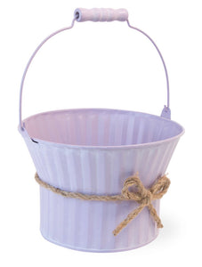 Pastel Bucket Lilac Easter Accent