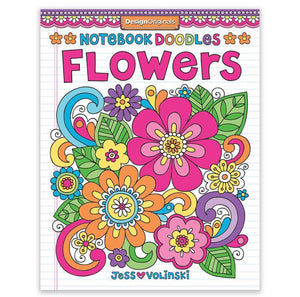 Notebook Doodles Flowers Coloring Book