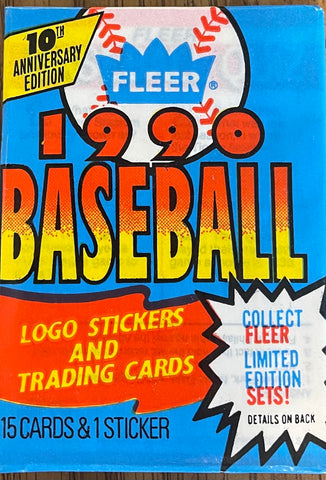1990 Fleer Baseball Wax Pack