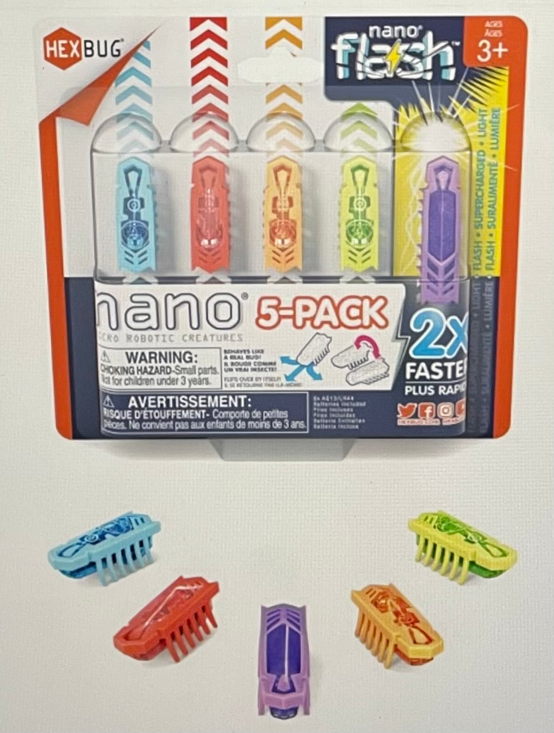 HEXBUG nano® 5 Pack - 4 nano Plus Bonus Flash Nano®
