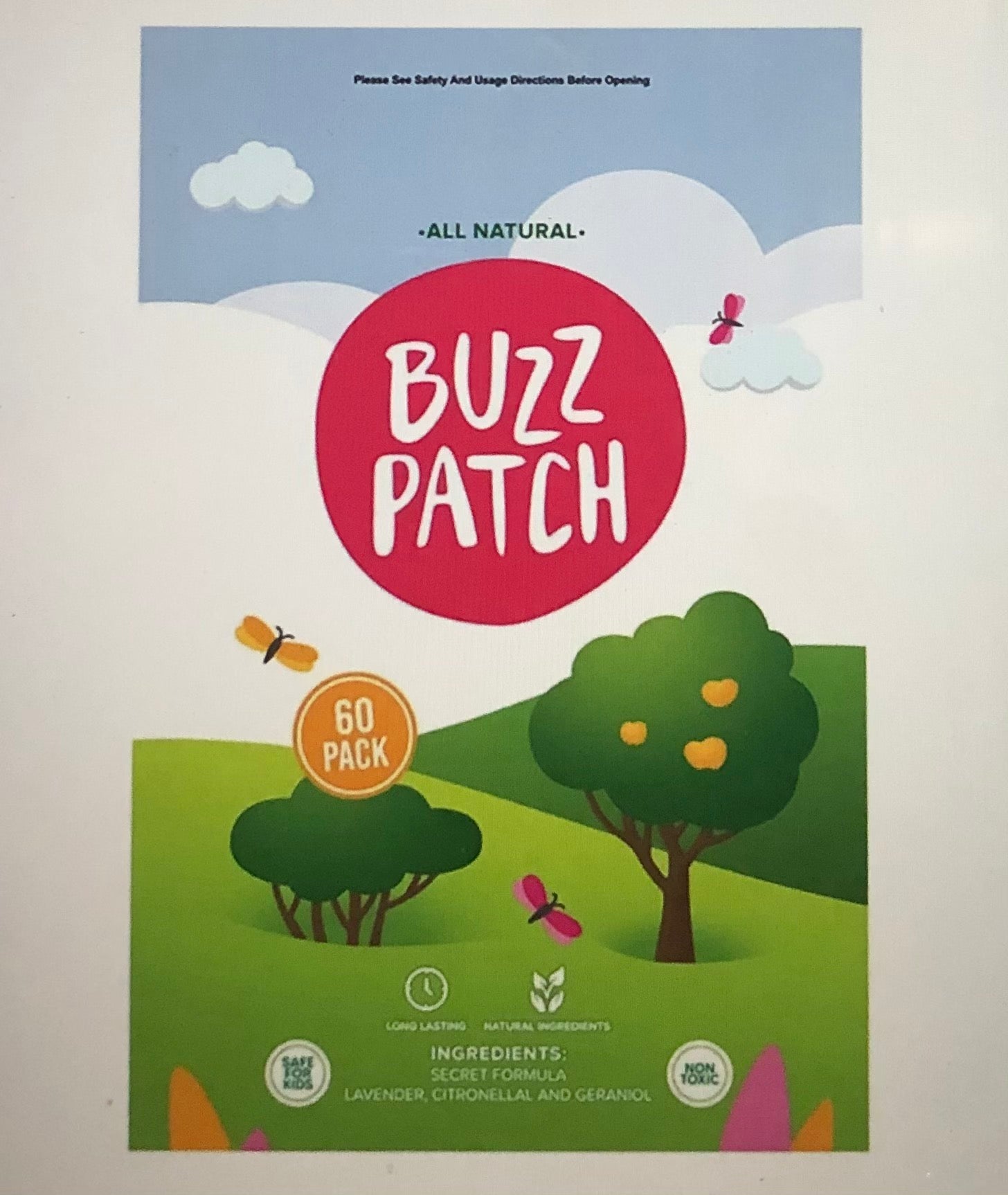 Buzz Patch Mosquito Repellent Patches - 60 Pack