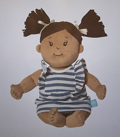 Baby Stella Beige Doll with Brown Pigtails