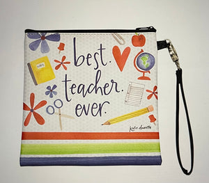 BEST TEACHER SQUARE BAG