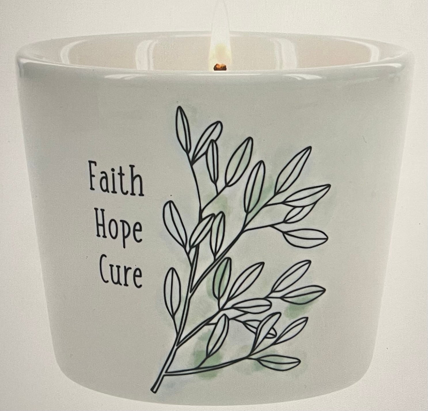 Faith Hope Cure - 8 oz - 100% Soy Wax Candle Scent: Tranquility