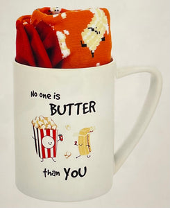 Butter Than You - 18 oz Mug and Sock Set