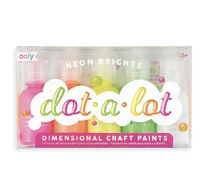 Dot-A-Lot Dimensional Craft Paints - Neon Brights