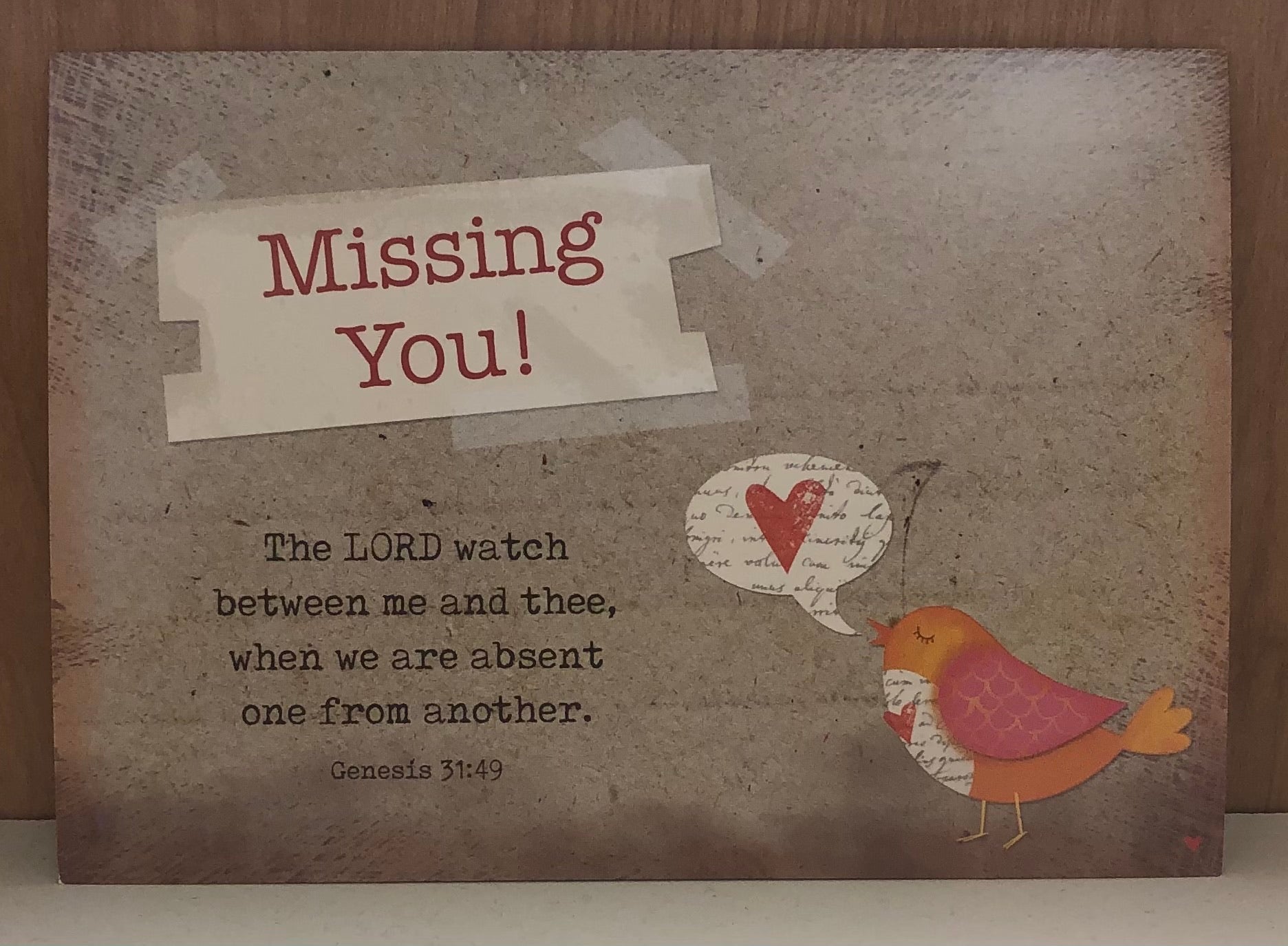 Postcard - Missing You