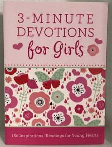 3 Minute Devotions for Girls (Pink)