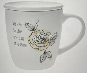 One Day at a Time - 17 oz Cup with Coaster Lid