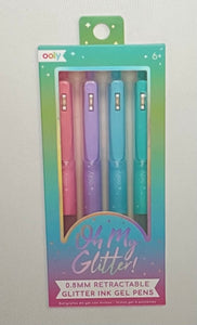 oh my glitter! retractable gel pens - set of 4