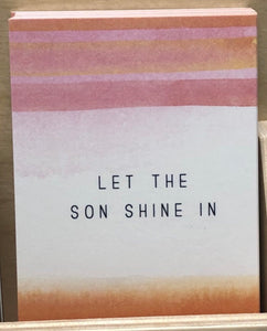 Prayer Life Share Card - Let the Son Shine In